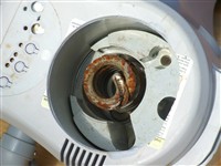 9)  A defect in the coating of the heater element corroded to the point at which the current carrying portion of the element was exposed to the hot tub water.The heater unit, fortunately, exploded when no one was near. 